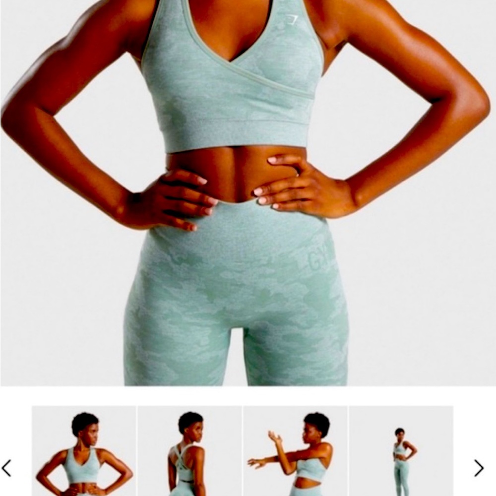 Gymshark seamless camo set M